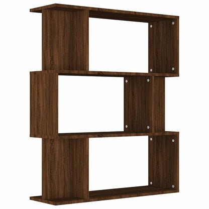 vidaXL Book Cabinet/Room Divider Brown Oak 80x24x96 cm Engineered Wood