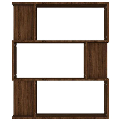 vidaXL Book Cabinet/Room Divider Brown Oak 80x24x96 cm Engineered Wood