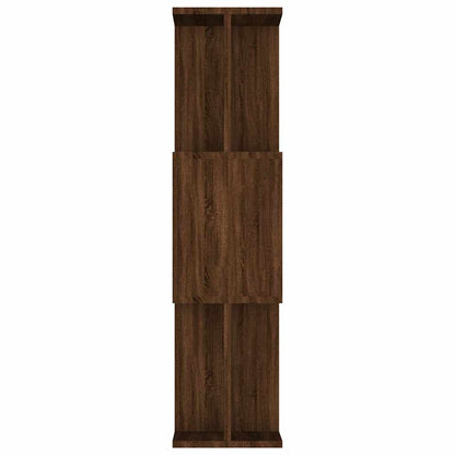 vidaXL Book Cabinet/Room Divider Brown Oak 80x24x96 cm Engineered Wood