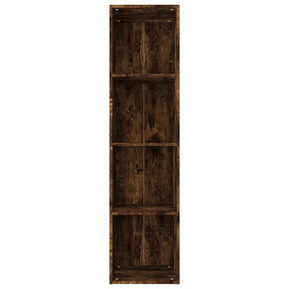 vidaXL Book Cabinet/TV Cabinet Smoked Oak 36x30x143 cm Engineered Wood
