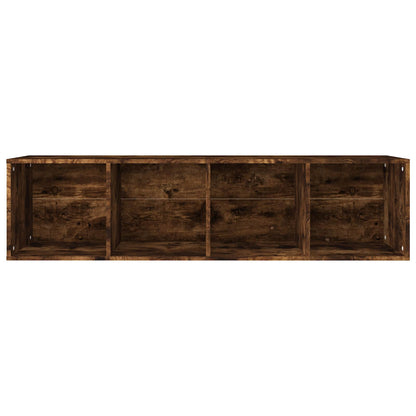 vidaXL Book Cabinet/TV Cabinet Smoked Oak 36x30x143 cm Engineered Wood