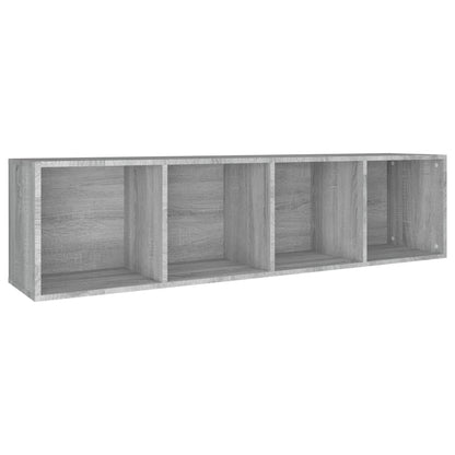 vidaXL Book Cabinet/TV Cabinet Grey Sonoma 36x30x143 cm Engineered Wood