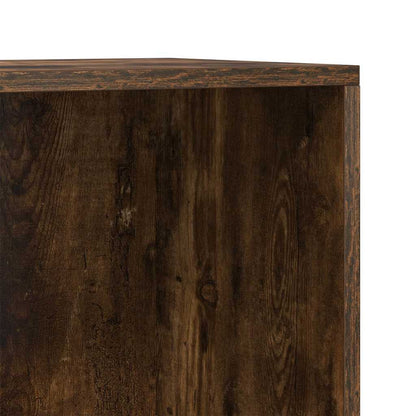 vidaXL Book Cabinet/Sideboard Smoked Oak 66x30x130 cm Engineered Wood