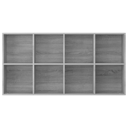 vidaXL Book Cabinet/Sideboard Grey Sonoma 66x30x130 cm Engineered Wood