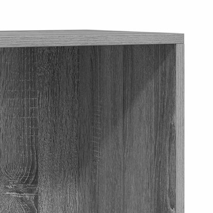 vidaXL Book Cabinet/Sideboard Grey Sonoma 66x30x130 cm Engineered Wood