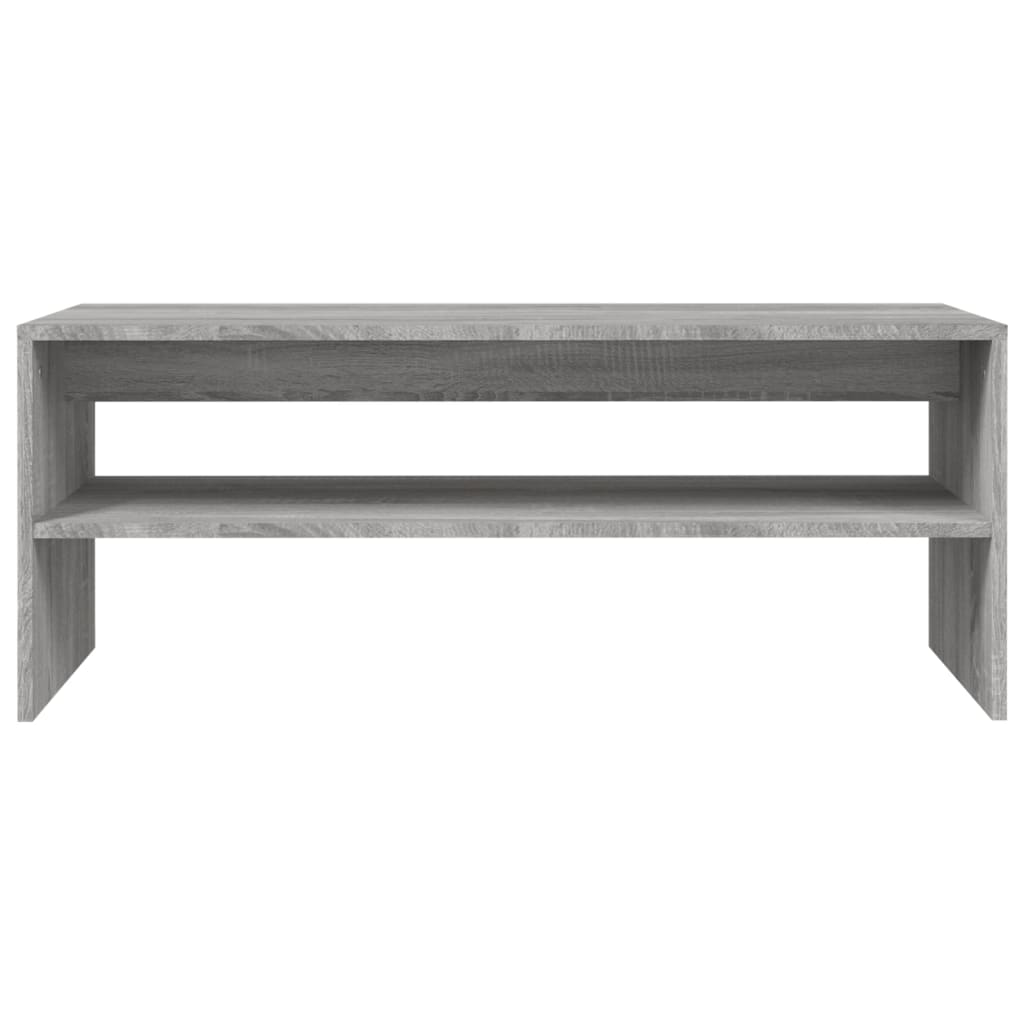 vidaXL Coffee Table Grey Sonoma 100x40x40 cm Engineered Wood