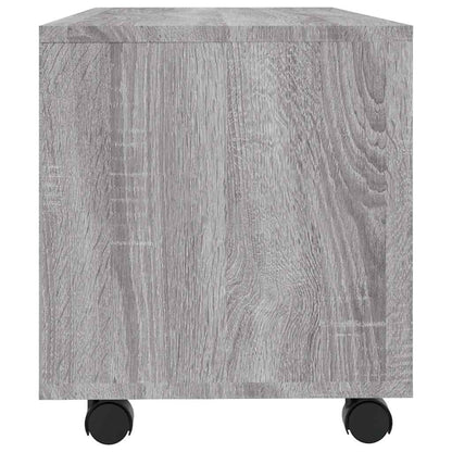 vidaXL TV Cabinet with Castors Grey Sonoma 90x35x35 cm Engineered Wood