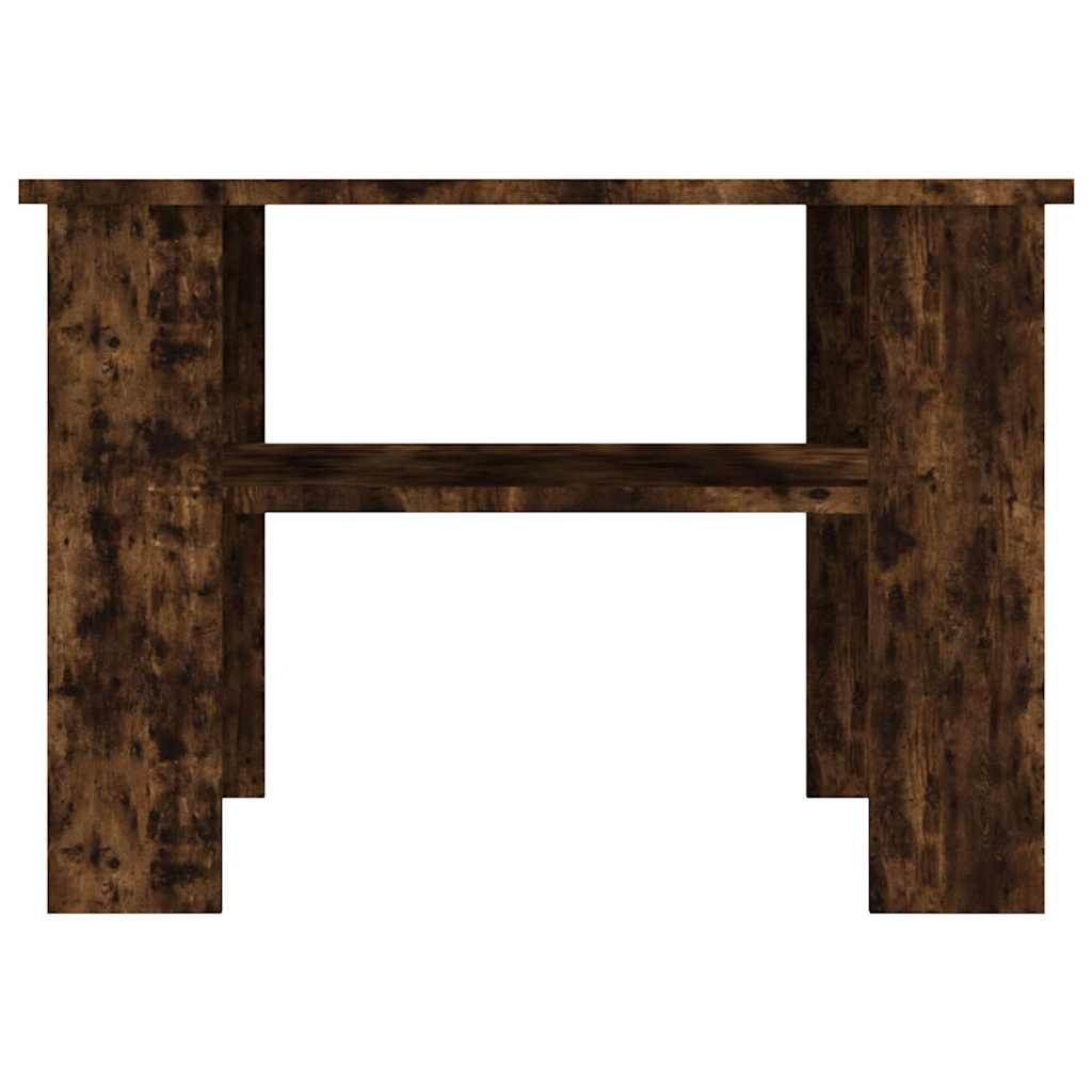 vidaXL Coffee Table Smoked Oak 60x60x42 cm Engineered Wood
