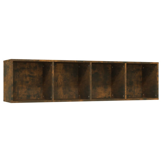 vidaXL Book Cabinet/TV Cabinet Smoked Oak 143x30x36cm Engineered Wood