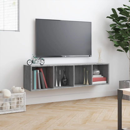 vidaXL Book Cabinet/TV Cabinet Grey Sonoma 143x30x36cm Engineered Wood