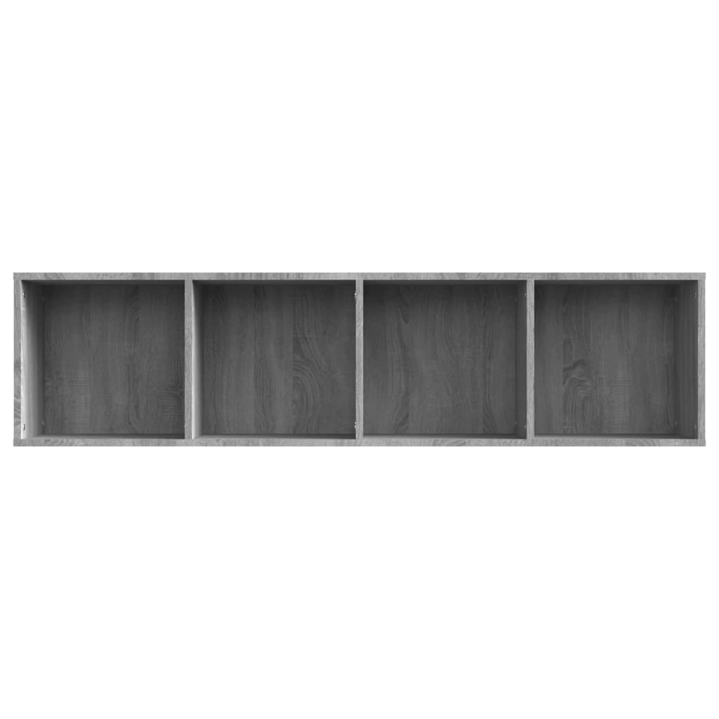 vidaXL Book Cabinet/TV Cabinet Grey Sonoma 143x30x36cm Engineered Wood