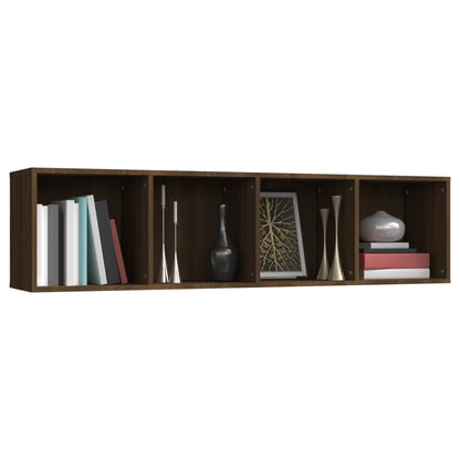 vidaXL Book Cabinet/TV Cabinet Brown Oak 143x30x36cm Engineered Wood