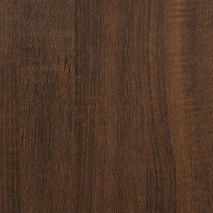 vidaXL Shoe Cabinet Brown Oak 80x35.5x180 cm Engineered Wood