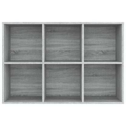 vidaXL Book Cabinet/Sideboard Grey Sonoma 66x30x98 cm Engineered Wood