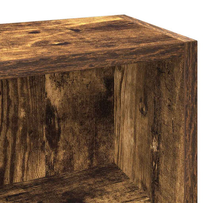 vidaXL CD Cabinets 2 pcs Smoked Oak 21x16x93.5 cm Engineered Wood