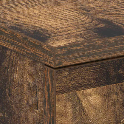 vidaXL Bedside Cabinet Smoked Oak 38x35x56 cm Engineered Wood