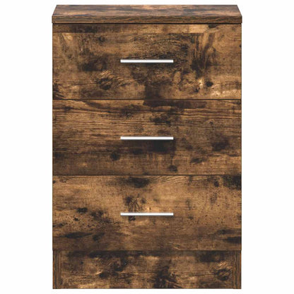 vidaXL Bedside Cabinets 2 pcs Smoked Oak 38x35x56 cm Engineered Wood