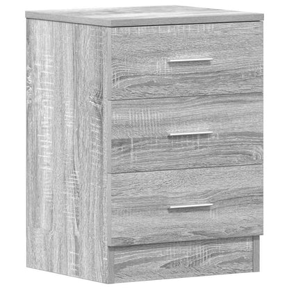 vidaXL Bedside Cabinet Grey Sonoma 38x35x56 cm Engineered Wood