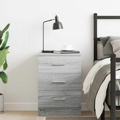 vidaXL Bedside Cabinet Grey Sonoma 38x35x56 cm Engineered Wood