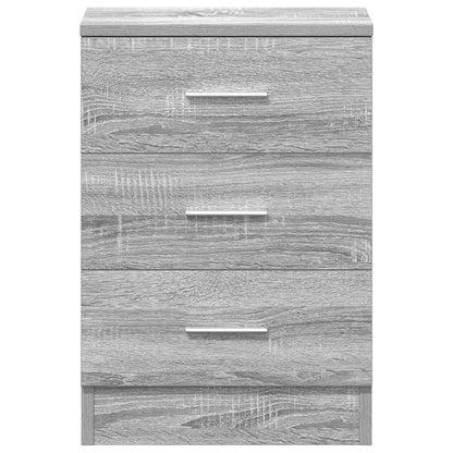 vidaXL Bedside Cabinet Grey Sonoma 38x35x56 cm Engineered Wood
