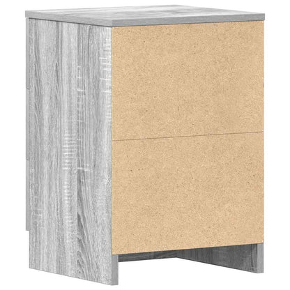 vidaXL Bedside Cabinet Grey Sonoma 38x35x56 cm Engineered Wood