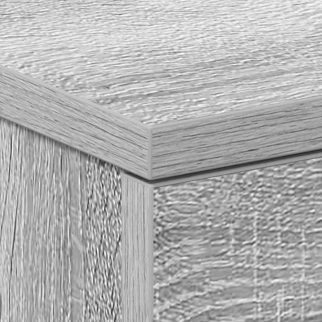 vidaXL Bedside Cabinet Grey Sonoma 38x35x56 cm Engineered Wood