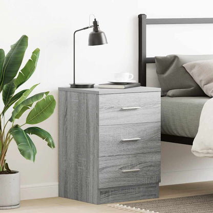 vidaXL Bedside Cabinet Grey Sonoma 38x35x56 cm Engineered Wood