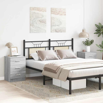 vidaXL Bedside Cabinets 2 pcs Grey Sonoma 38x35x56 cm Engineered Wood