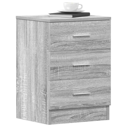 vidaXL Bedside Cabinets 2 pcs Grey Sonoma 38x35x56 cm Engineered Wood