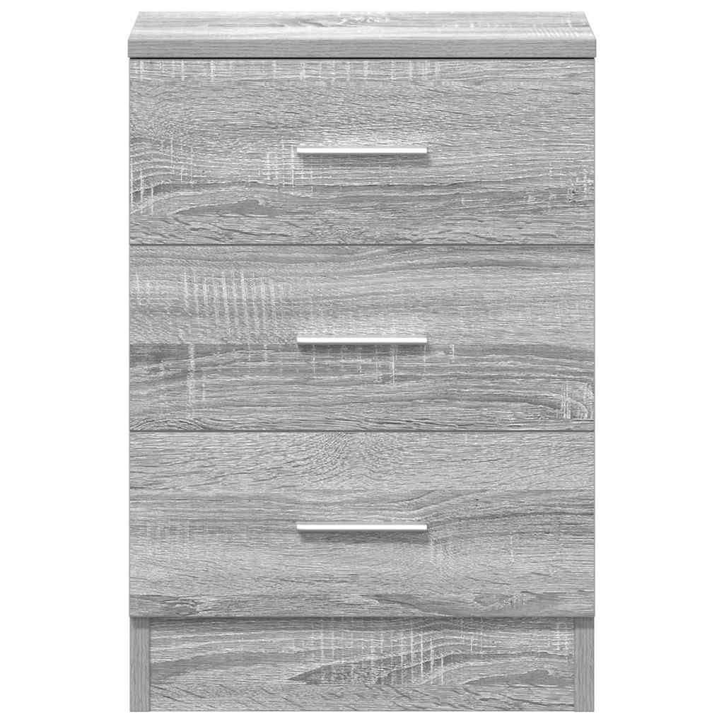 vidaXL Bedside Cabinets 2 pcs Grey Sonoma 38x35x56 cm Engineered Wood