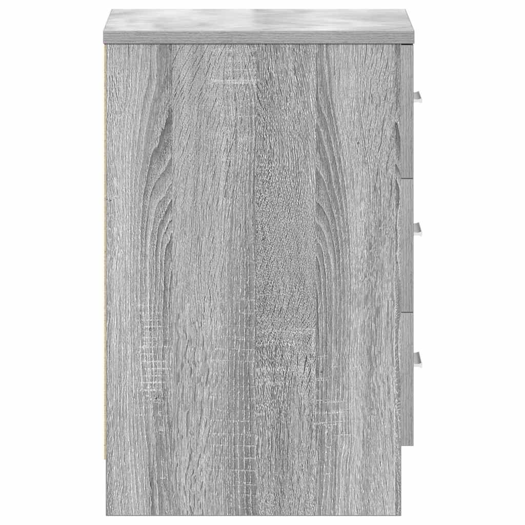 vidaXL Bedside Cabinets 2 pcs Grey Sonoma 38x35x56 cm Engineered Wood