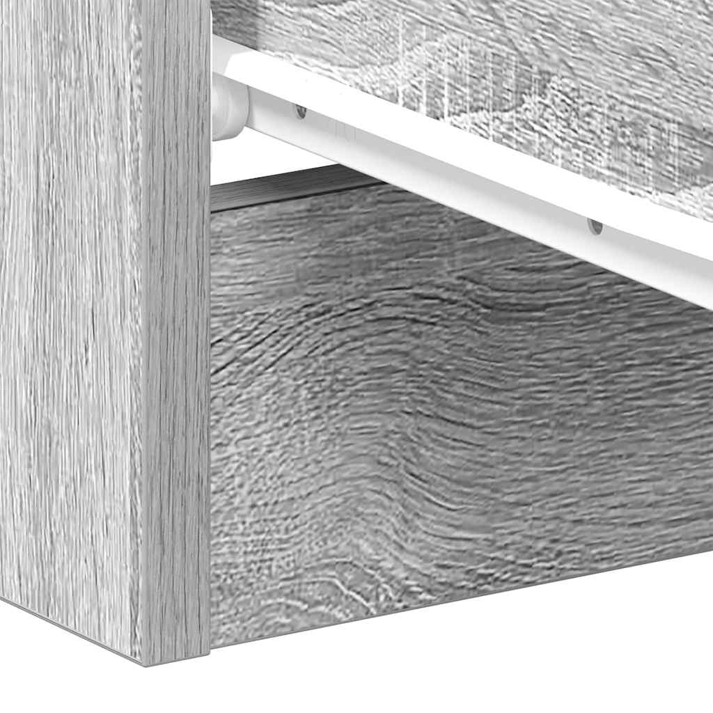 vidaXL Bedside Cabinets 2 pcs Grey Sonoma 38x35x56 cm Engineered Wood