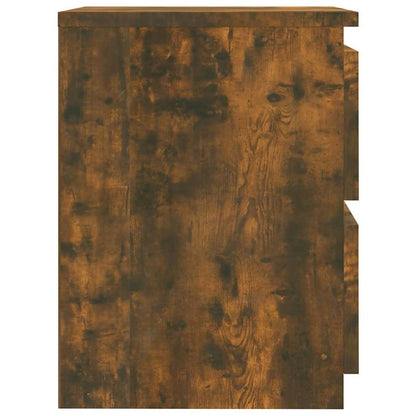 vidaXL Bedside Cabinet Smoked Oak 30x30x40 cm Engineered Wood