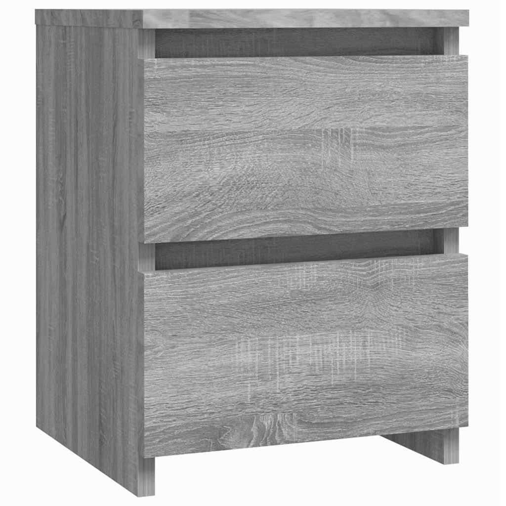 vidaXL Bedside Cabinet Grey Sonoma 30x30x40 cm Engineered Wood