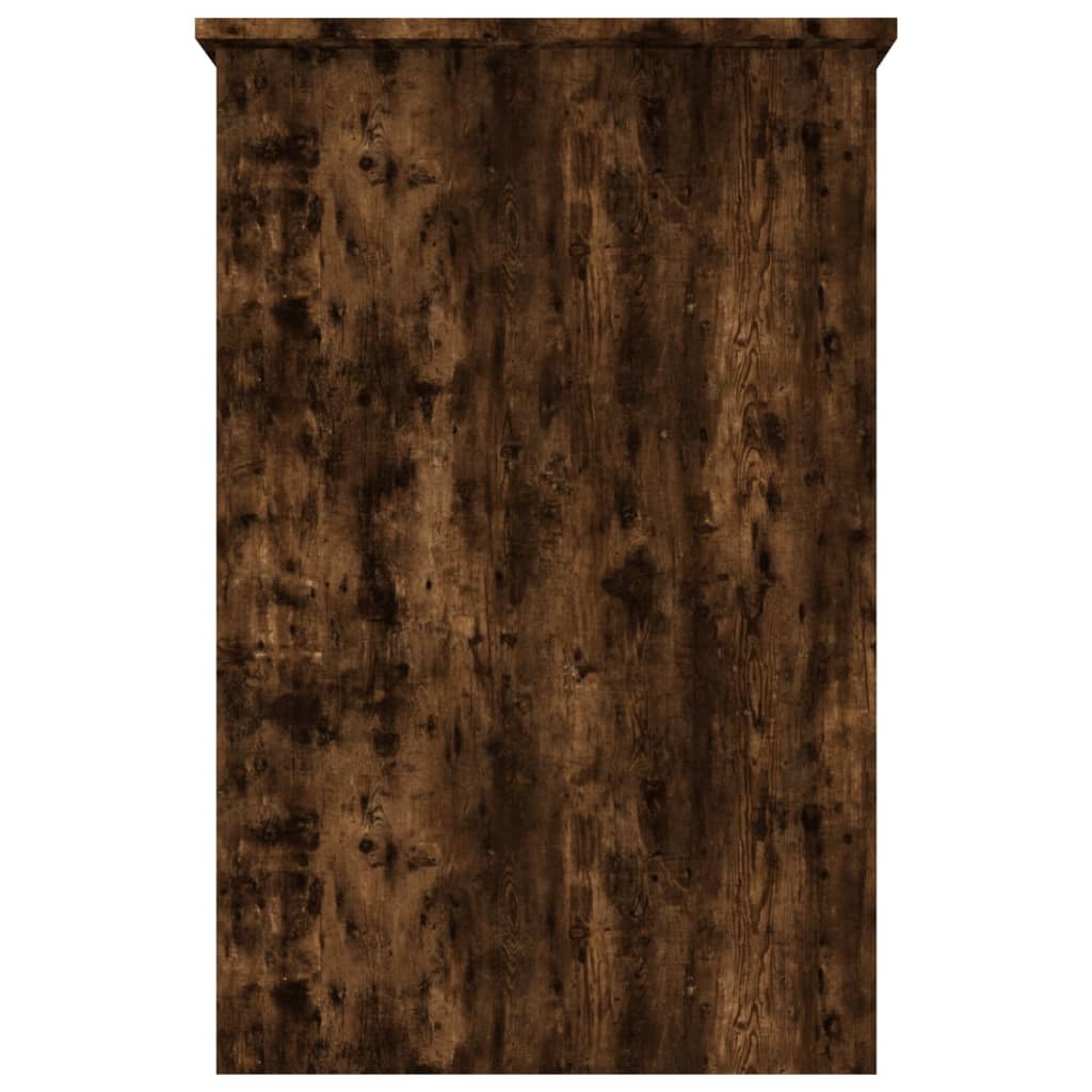 vidaXL Desk Smoked Oak 100x50x76 cm Engineered Wood