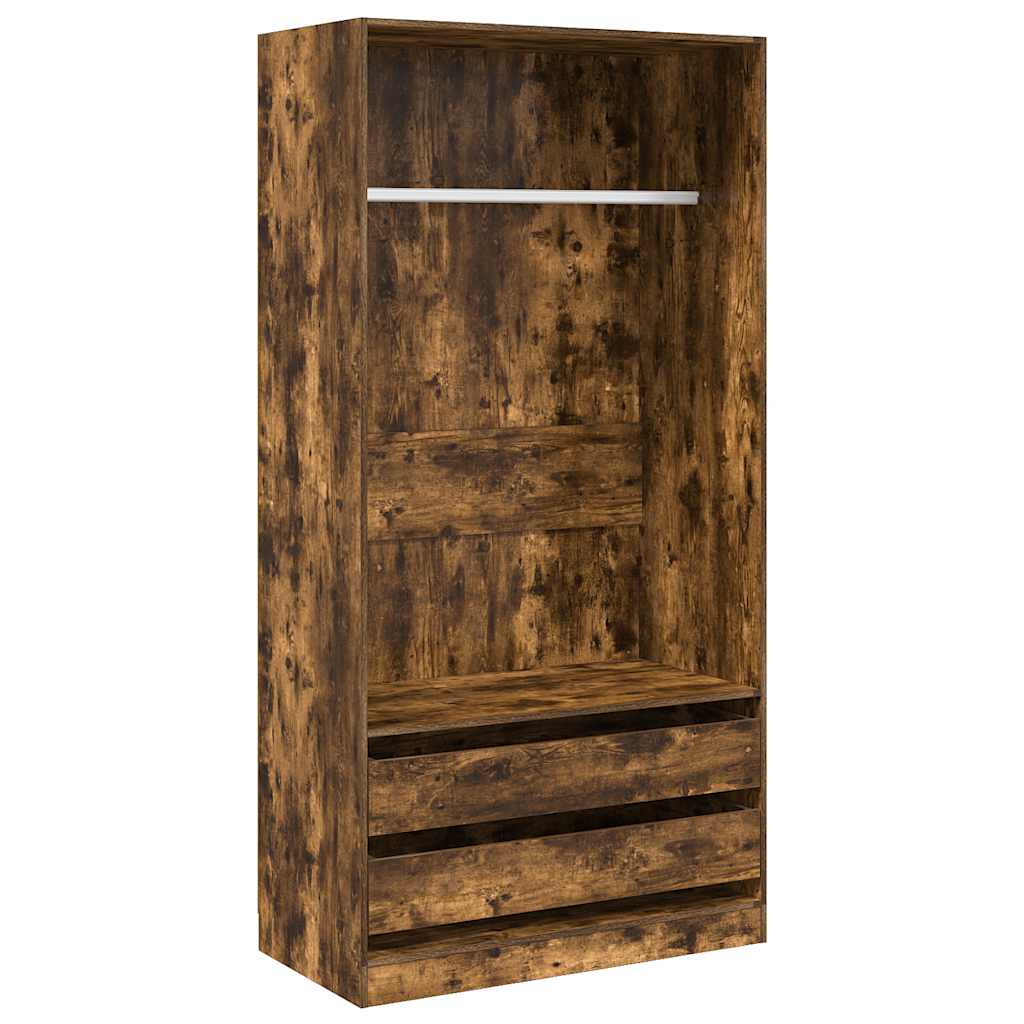 vidaXL Wardrobe | Smoked oak | Engineered wood | Compact | Wardrobe