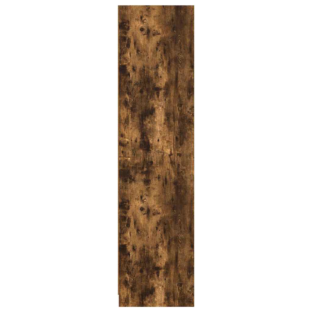 815345 vidaXL Wardrobe Smoked Oak 100x50x200 cm Engineered Wood