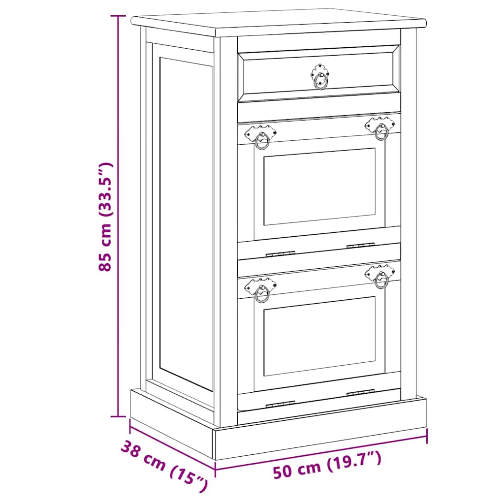 vidaXL Wardrobe | Smoked oak | Engineered wood | Compact | Wardrobe