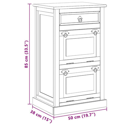 vidaXL Wardrobe | Smoked oak | Engineered wood | Compact | Wardrobe