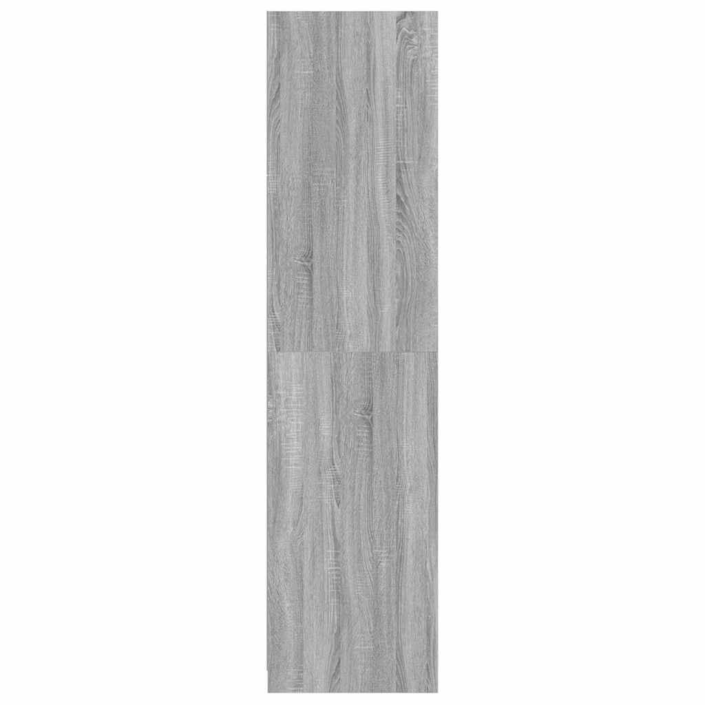 815346 vidaXL Wardrobe Grey Sonoma 100x50x200 cm Engineered Wood