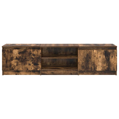 vidaXL TV Cabinet Smoked Oak 140x40x35.5 cm Engineered Wood