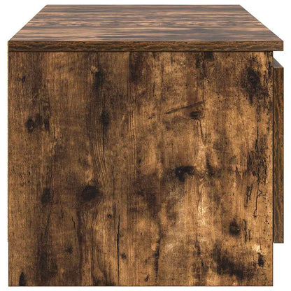 vidaXL TV Cabinet Smoked Oak 140x40x35.5 cm Engineered Wood