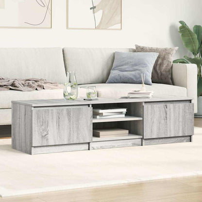 vidaXL TV Cabinet Grey Sonoma 140x40x35,5 cm Engineered Wood