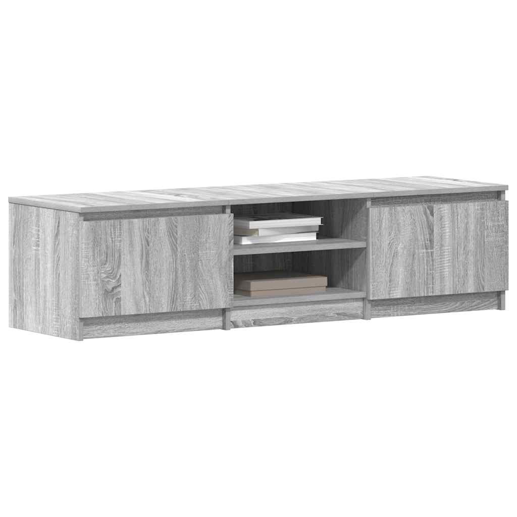 vidaXL TV Cabinet Grey Sonoma 140x40x35.5 cm Engineered Wood