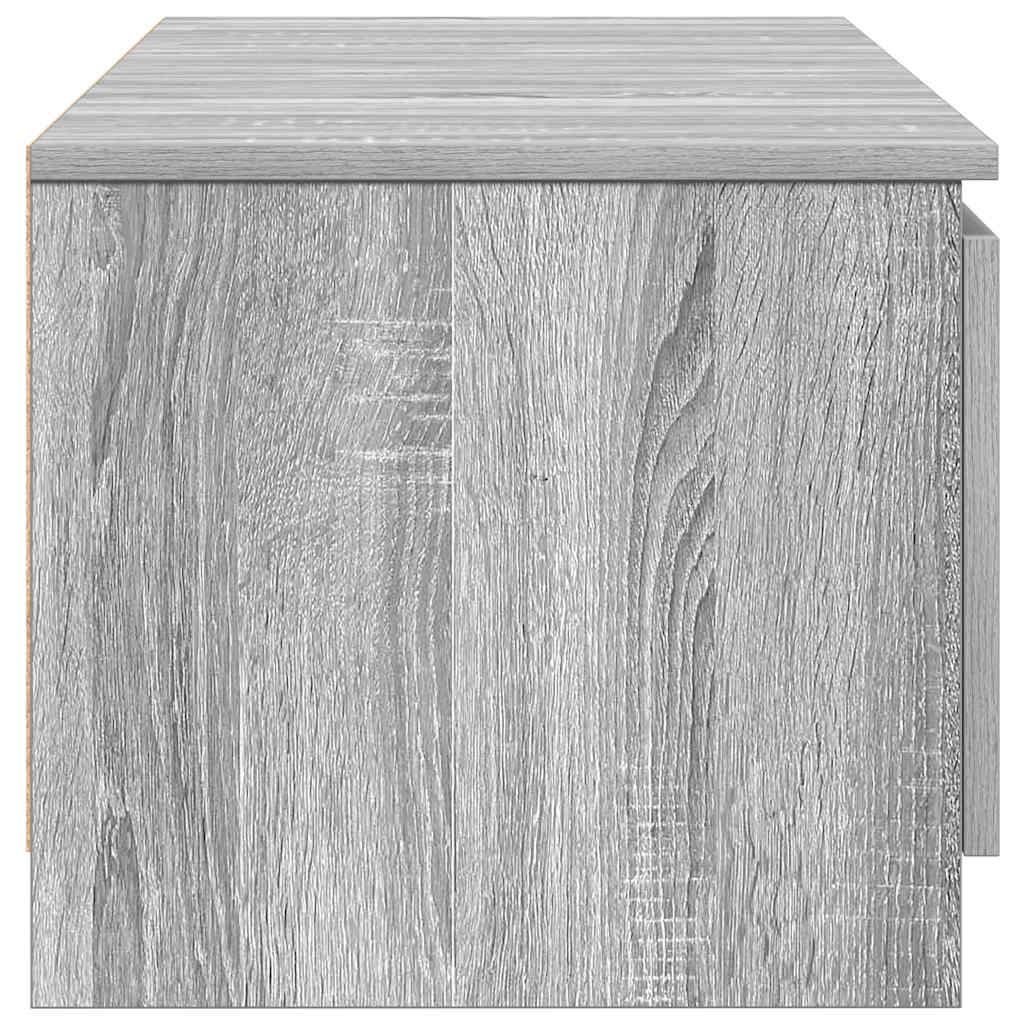 vidaXL TV Cabinet Grey Sonoma 140x40x35.5 cm Engineered Wood