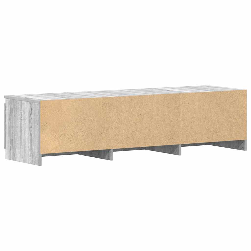 vidaXL TV Cabinet Grey Sonoma 140x40x35.5 cm Engineered Wood