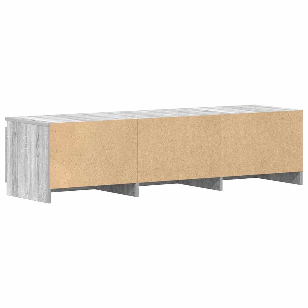 vidaXL TV Cabinet Grey Sonoma 140x40x35,5 cm Engineered Wood