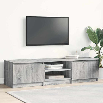 vidaXL TV Cabinet Grey Sonoma 140x40x35,5 cm Engineered Wood