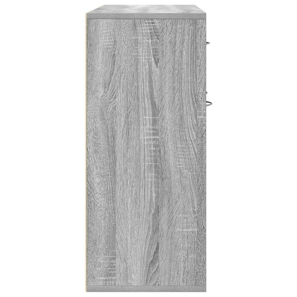 vidaXL Sideboard Grey Sonoma 88x30x70 cm Engineered Wood