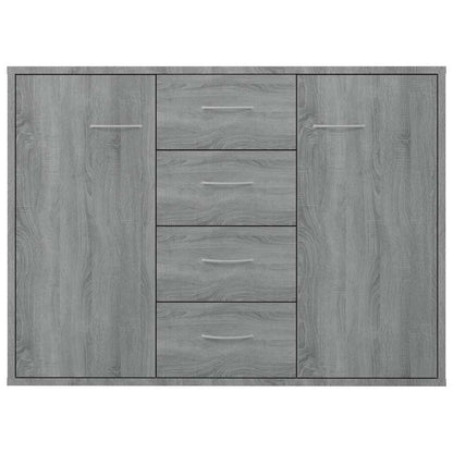 815370 vidaXL Sideboard Grey Sonoma 88x30x65 cm Engineered Wood